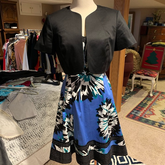 9West Dress Vibrant Blue/White/Black”final price” - Picture 6 of 8